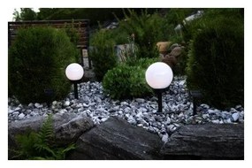 Lampadar solar LED pentru grădină Star Trading Globe Stick, ⌀ 20 cm