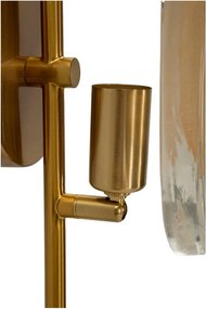 Aplică de perete aurie din sticlă Softy – Mauro Ferretti