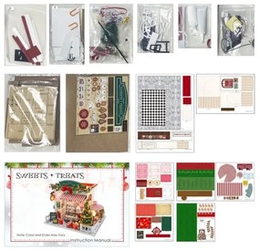 Casă miniaturală 2Kids Toys Patiseria Crăciunului 2xAAA