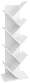 436998 FMD Bibliotecă geometrică verticală, alb