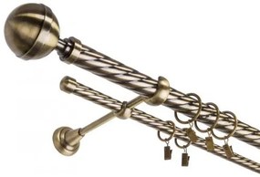Galerie dubla TWIST KULA LUX- dubla 25/19 - AUR ANTIC (Alege marime: 360 cm)