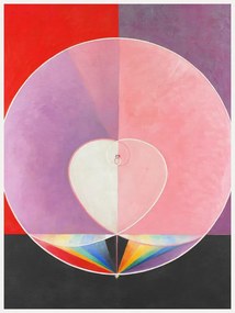 Reproducere The Dove No.2 (Rainbow Abstract Heart) - Hilma af Klint