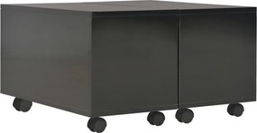 vidaXL Măsuță de cafea, negru extralucios, 60x60x35 cm lemn prelucrat