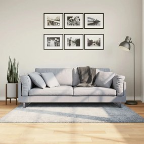 vidaXL Covor pufos &quot;PAMPLONA&quot; fire înalte albastru modern 120x170 cm