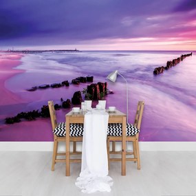 Fototapet - Malul mării - violet (254x184 cm)