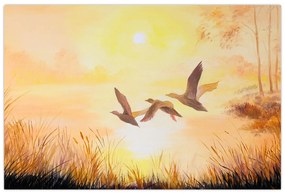 Tablou - Macarale la apus de soare (90x60 cm)