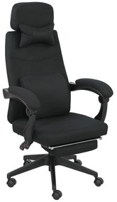 Vinsetto Fotoliu de birou mare confort spătar reglabil suport pentru picioare role 360° lin 62 x 68 x 127 cm negru | Aosom Romania