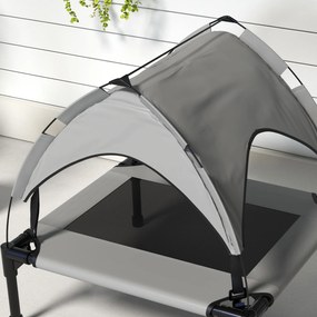 PawHut Pat pentru câini pisici pe picioare confort înalt velum anti-UV Oxford geantă de transport inclusă 76 x 61 x 69,5 cm, gri | Aosom Romania