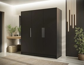 Dulap cu 3 usi Alarica 180x60x200 cm Alarica – Negru