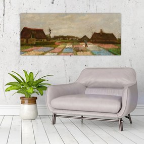 Tablou - Vincent van Gogh, Flower Beds in Holland, reproducere (120x50 cm)