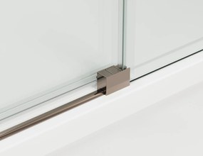 Usa culisanta de dus in nisa, 1600 mm, champagne metal, doua elemente, Ronal Oriana Champagne metal, 1600 mm