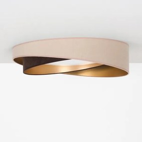 BRILAGI-LED Plafonieră VELVET TWIST LED/24W/230V 4000K Ø 55 cm bej/maro/auriu