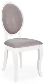 Scaun de sufragerie Velly (Alb + Gri). 1048927