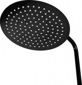 Set de dus cu termostat Lungo negru metalic