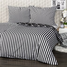 Lenjerie de pat din bumbac 4Home Galaxy, negru, 140 x 200 cm, 70 x 90 cm