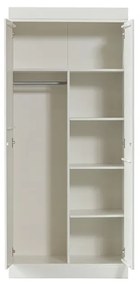 Șifonier alb din lemn de pin 77x175 cm Connect – WOOOD