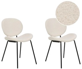 Set 2 buc scaune de sufragerie Luaza (alb). 1081043