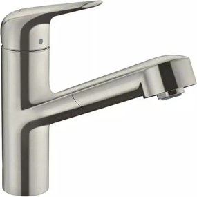 Baterie bucatarie cu dus extractibil crom periat Hansgrohe Focus M42 150 cu 1 jet