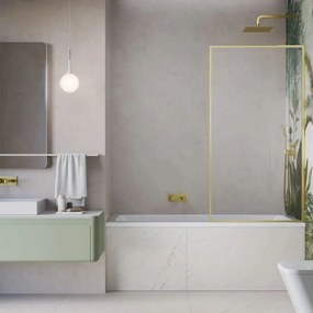 Paravan de cada Radaway Modo F SL PNJ II auriu periat-transparent 70x150 cm sticla 8 mm dreapta