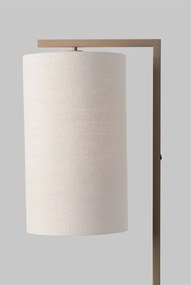 Lampa de podea Boston metal sand abajur alb