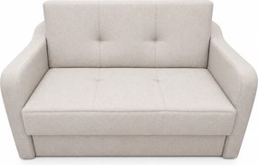 Canapea SAMY extensibila, 2 locuri, cu lada de depozitare, albastru, cadru metalic , 152x100x92 Bej, Stofa