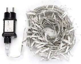 Aigostar - LED ghirlandă de Crăciun pentru exterior, 600 LED / 8 funcții, 33 m, IP44, alb rece