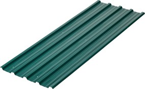 Outsunny Panouri pentru Acoperiș din Oțel, 12 Foi Galvanizate pentru Acoperișuri și Pereți, 129x45 cm, Verde | Aosom Romania