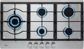 Klarstein Ignito Chef Edition, 5 zone, plită pe gaz, 5 arzătoare, arzătoare Sabaf, suprafață din sticlă ceramică