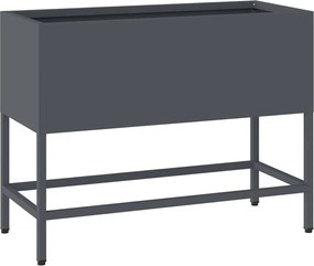 vidaXL Ghiveci ridicat pentru grădină Antracit 60 x 26 x 45 cm Oțel