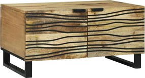 vidaXL Masă de cafea Maro și negru 80 x 50 x 40 cm