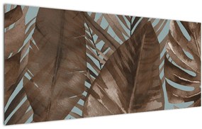 Tablou - Frunze de palmier acvarel (120x50 cm)