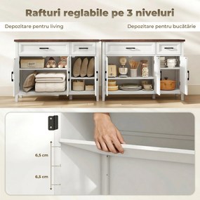 HOMCOM bufet dulap jos pentru depozitare | Aosom Romania