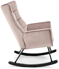 Fotoliu tip balansoar Bazalto velvet bej H92 cm