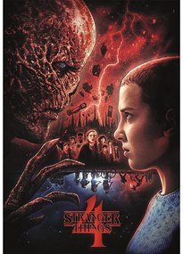 Stranger Things Eleven vs. Vecna Puzzle Compact Clementoni cu 1000 de piese