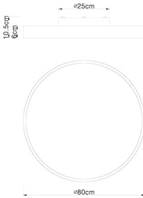 Globo 41745-60 - Plafonieră LED RAINER dimabilă LED/60W/230V cu DO