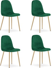 Scaun de sufragerie PADVA VELVET, verde