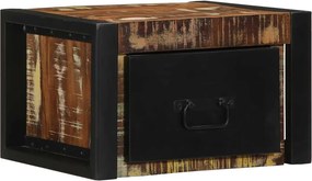 vidaXL Noptiera multicolor 40x35x25 cm lemn masiv recuperat