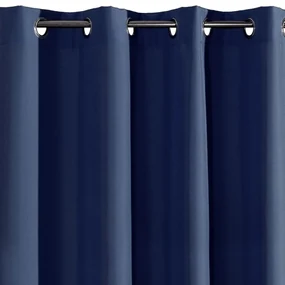 Draperie decorativă monocromă albastră 140 x 250 cm