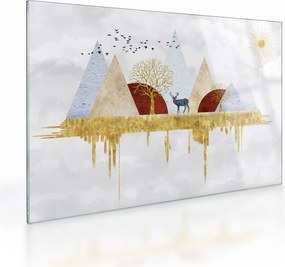 Tablou pe sticlă - Decor (70x50 cm)