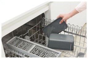 Recipient pentru deșeuri compostabile gri închis 1,8 l SinkSide – Brabantia