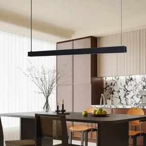 Immax NEO 07306L-LED lustru LED dimabil suspendat pe cablu MADEIRA, 26W/230V, Wi‑Fi Tuya, 122 cm, negru