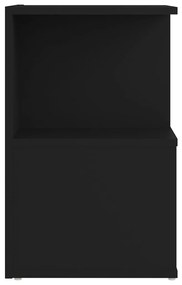 Noptiere, 2 buc., negru, 35x35x55 cm, PAL 2, Negru
