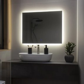 Brilagi - Oglindă de baie LED LUCE, LED/28W/230V, 60x80 cm, IP44, CRI 90, reglabilă + CCT