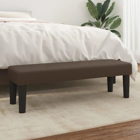 346663 vidaXL Bancă, maro, 100x30x30 cm, piele ecologică