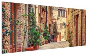 Tablou cu străduță mediteraneenă de vară (120x50 cm), în 40 de alte dimensiuni noi