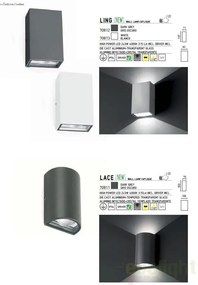 Aplica de perete exterior IP54, LED Ling 70812