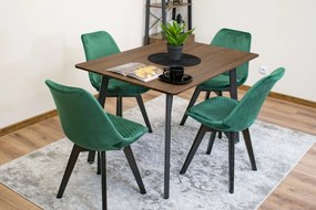 Masa de sufragerie maro cu blat in decor frasin ESTE 120x80