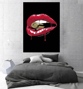 Tablou canvas Bulllet Lips 120x80 cm