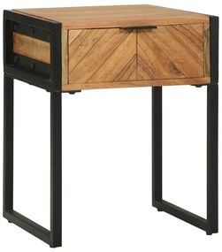 vidaXL Dulap de noapte Maro 40 x 35 x 50 cm Lemn masiv de acacia