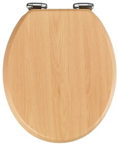 Capac WC din lemn Wenko Beech Nature, 43 x 37 cm
